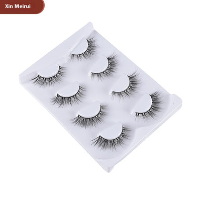 Juego de 4 Pares de Pestañas Postizas Voluminosas con Efecto Cola Alargada - Image 6