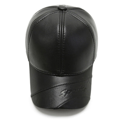 Gorro de Cuero PU Impermeable para Hombre Adulto Mayor - Protección Invernal - Image 7