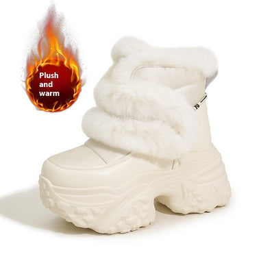 Botas de Nieve para Mujer con Suela Gruesa y Forro de Felpa - Image 7