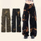 Pantalones Cargo Rectos Oversized Estilo Retro Otoñal