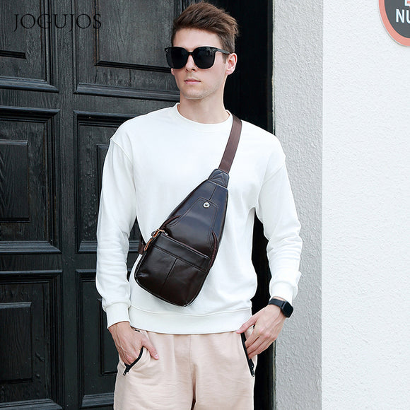 Chaqueta de Cuero Retro Premium para Hombre - Pecho Reforzado