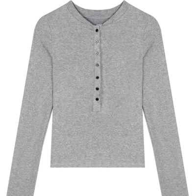 Blusa Larga Cuello Semiabierto para Mujer - Base Interior Versátil - Image 5