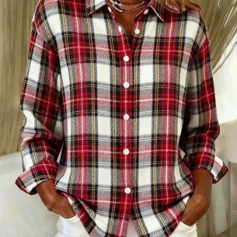 Blusa de Trabajo Cuadros Willowbrook Manga Larga - Image 12