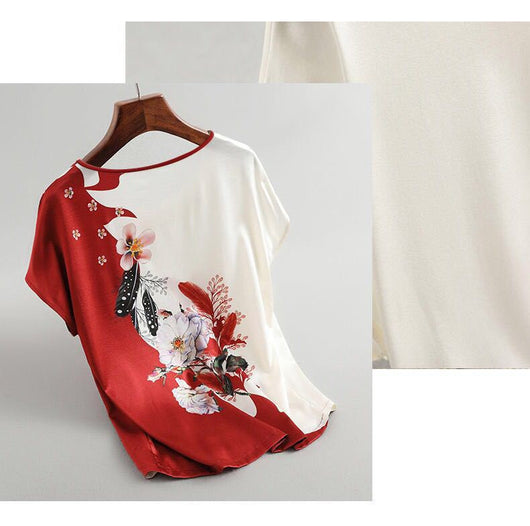 Playera Estampada Manga Corta Suelta y Cómoda para Verano - Image 10