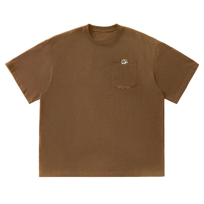 Camiseta de Algodón Puro con Diseño Bordado para Hombre - Image 9