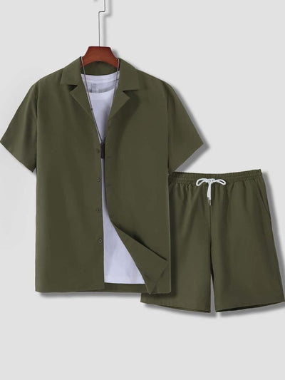 Traje Deportivo Manga Corta Cuello Cubano para Hombre - Image 23