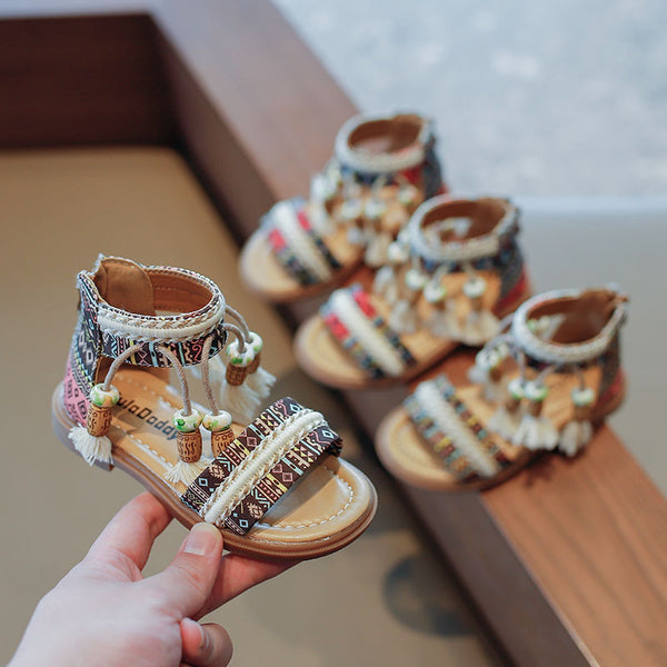 Sandalias de Playa Retro con Suela Blanda para Niños