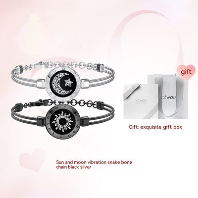 Pulsera Magnética de Cuero y Cuerda para Parejas con Inducción Interactiva - Image 5