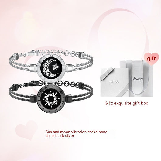 Pulsera Magnética de Cuero y Cuerda para Parejas con Inducción Interactiva - Image 5