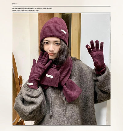 Conjunto Térmico Infantil 3 Piezas: Bufanda, Gorro y Abrigo de Lana Gruesa - Image 20