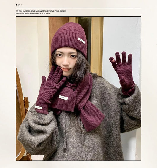Conjunto Térmico Infantil 3 Piezas: Bufanda, Gorro y Abrigo de Lana Gruesa - Image 20