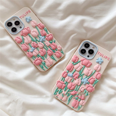 Funda para Celular Flor Tulipán con Mariposa - Image 4