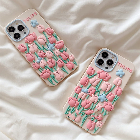 Funda para Celular Flor Tulipán con Mariposa - Image 4
