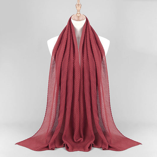 Pañuelo Plisado de Algodón Twill para Mujer - Versátil y Elegante - Image 24