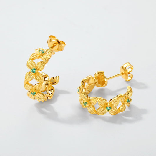 Aretes de Pétalos Lujo Asequible para Mujer
