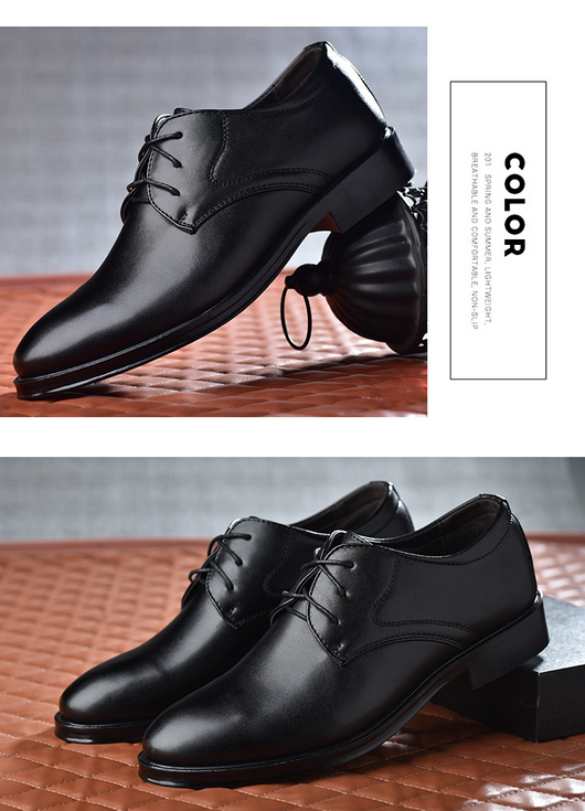 Zapatos de Vestir Negros con Punta Afilada para Hombre - Image 12