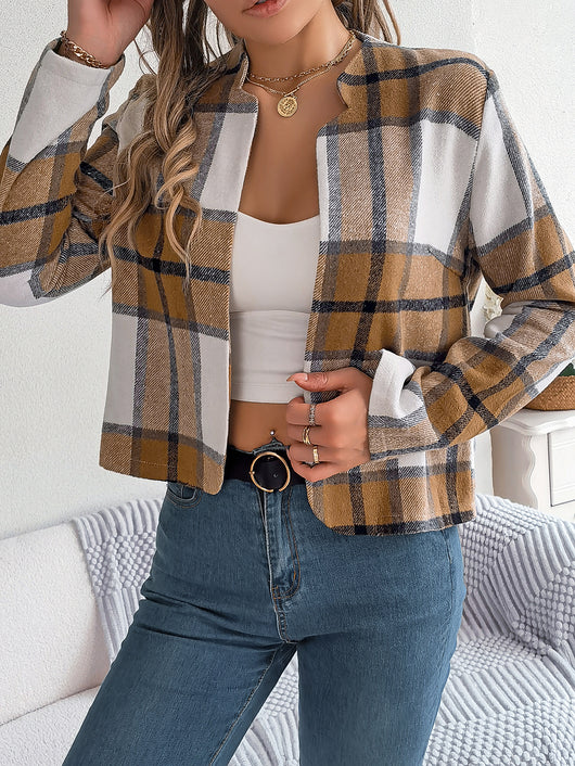 Conjunto de Tweed a Cuadros Manga Larga para Mujer - Image 33