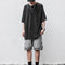 Camiseta Oversize Negra Básica para Hombre Manga Corta
