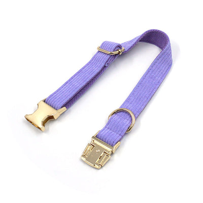 Collar para Perro Terciopelo Púrpura Taro Simple - Image 4
