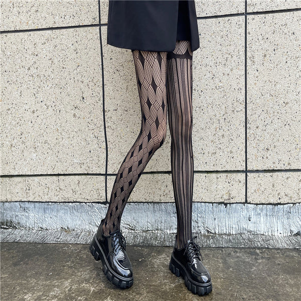 Medias de Malla Diamante para Mujer - Alta Elasticidad - Image 6