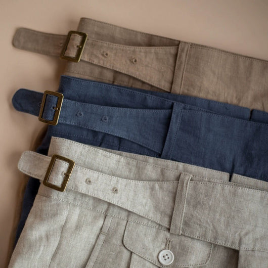 Pantalones de Lino Cintura Alta Efecto Adelgazante Corte Lápiz - Image 14