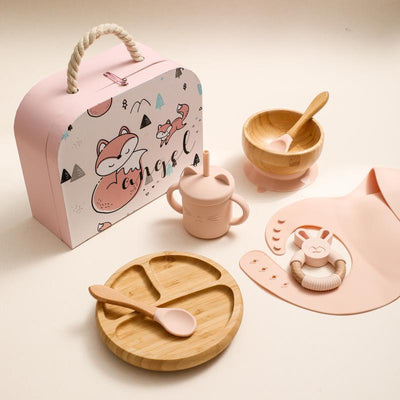 Set Completo de Alimentación Infantil con Plato Inteligente, Babero de Silicona y Accesorios - Image 3