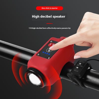 Luz Frontal con Claxon de Alta Potencia para Bicicleta - Recargable USB y Resistente al Agua - Image 3