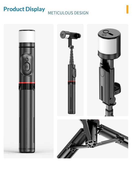 Kit Profesional de Transmisión en Vivo con Trípode, Luz LED y Micrófono Inalámbrico - Image 17
