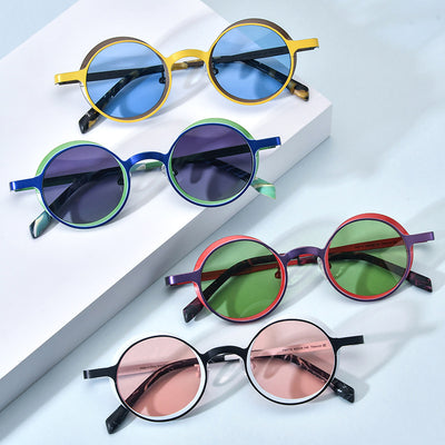 Gafas de Sol Personalizadas Multicolor de Titanio Puro para Mujer