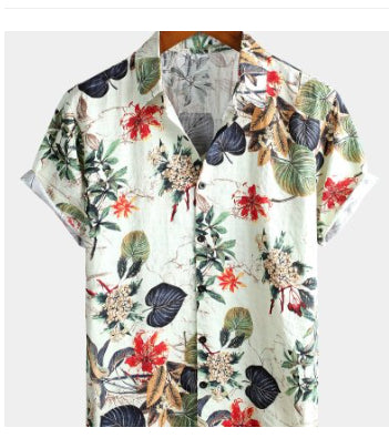 Camisa Casual de Algodón y Lino para Hombre - Image 13