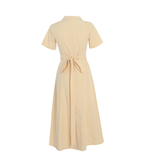 Vestido Entallado de Botón Simple para Mujer - Diseño Reductor - Image 8