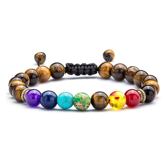 Pulsera Energética Seven Vein con Lapislázuli y Ojo de Tigre Tejida - Image 17
