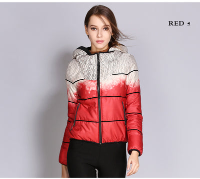 Abrigo de Invierno para Mujer con Plumón y Lunares - Image 5