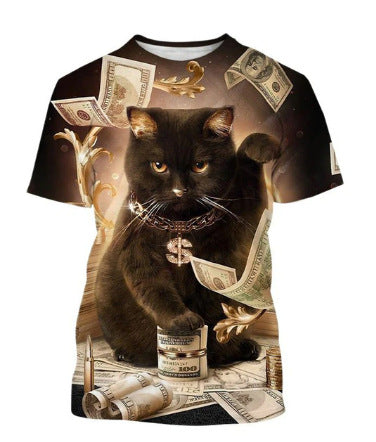 Playera para Hombre con Estampado 3D de Gatos Adorables - Image 3