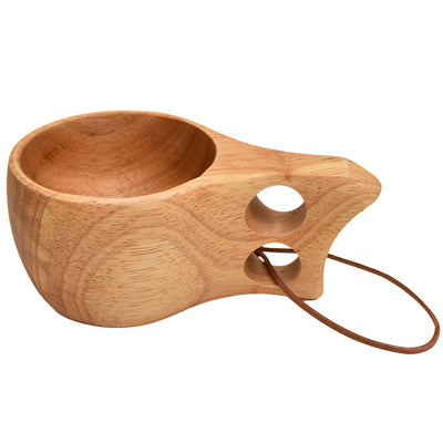 Vaso Portátil de Madera Nórdica con Asa - Diseño Creativo - Image 2