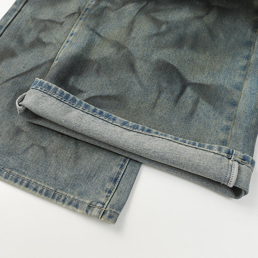 Pantalones Vaqueros Desgastados con Lavado Vintage - Image 13