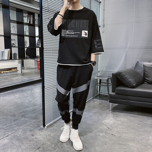 Conjunto Deportivo Juvenil de Dos Piezas con Camiseta Holgada de Manga Corta - Image 10