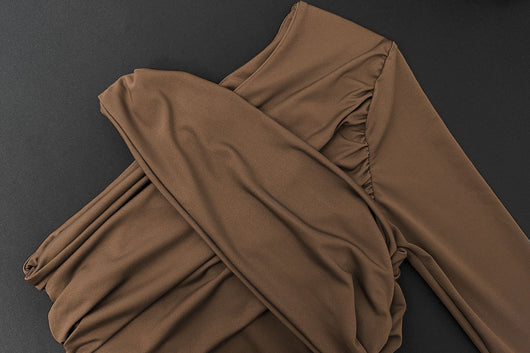 Blusa Base Asimétrica de Manga Larga para Mujer - Image 17
