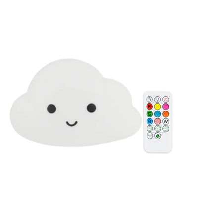 Lámpara Nocturna Nube Infantil con Control Remoto y Carga USB - Image 4