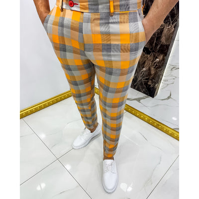Pantalones Casuales a Cuadros para Hombre - Image 6
