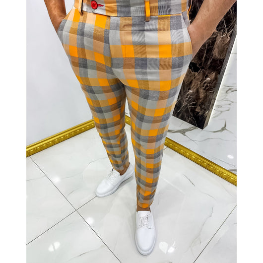 Pantalones Casuales a Cuadros para Hombre - Image 6