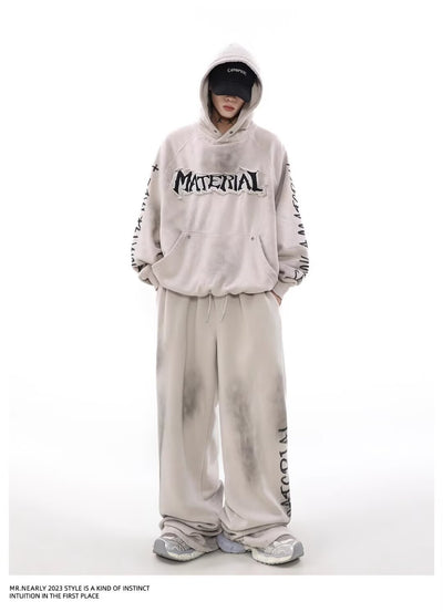 Sudadera Vintage Americana con Diseño Graffiti Desgastado - Image 17