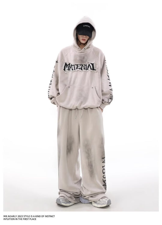 Sudadera Vintage Americana con Diseño Graffiti Desgastado - Image 17