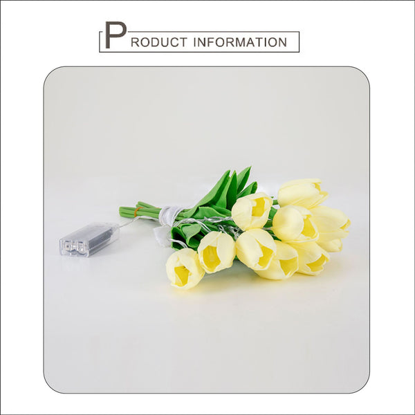 Ramo de Novia Tulipanes con Luces LED Simuladas - Image 8