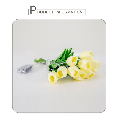 Ramo de Novia Tulipanes con Luces LED Simuladas - Image 8