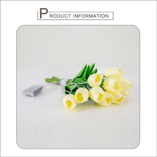 Ramo de Novia Tulipanes con Luces LED Simuladas - Image 8