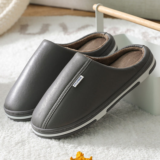 Pantuflas de Cuero PU para Pareja - Cómodas y Elegantes para Casa - Image 9