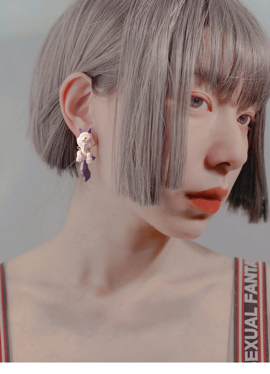 Aretes Gatitos Oscilantes - Moda Divertida sin Dolor - Image 5