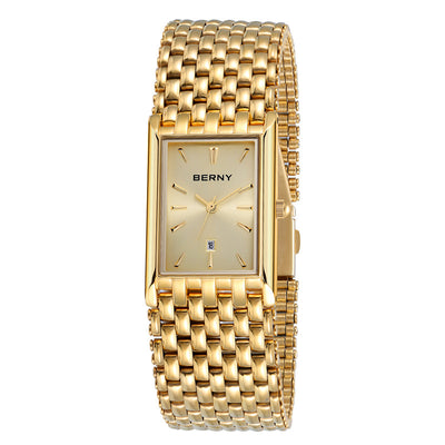 Reloj de Cuarzo Dorado Ultrafino para Pareja - Acero Inoxidable Resistente al Agua - Image 5