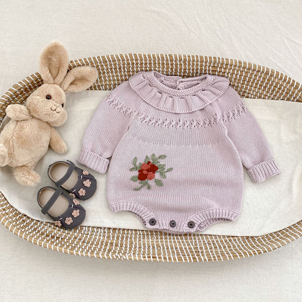 Mameluco de Punto Estampado para Bebés